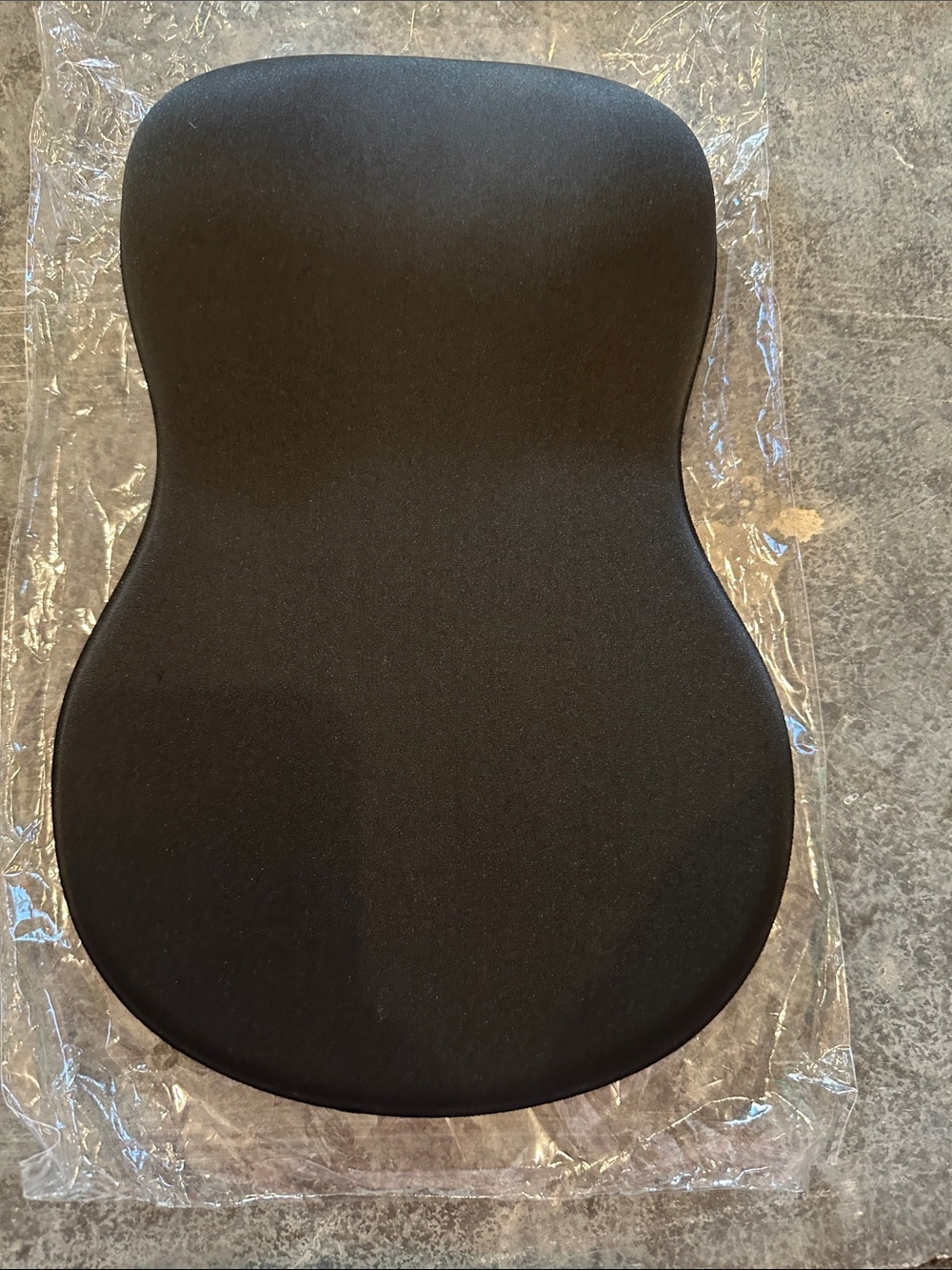 Ergonomic Black Gel Memory Foam Mouse Pad